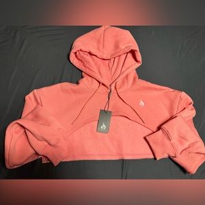 NWT Ryderwear Staples Super Crop Sweater- Rose Pink-Size XL